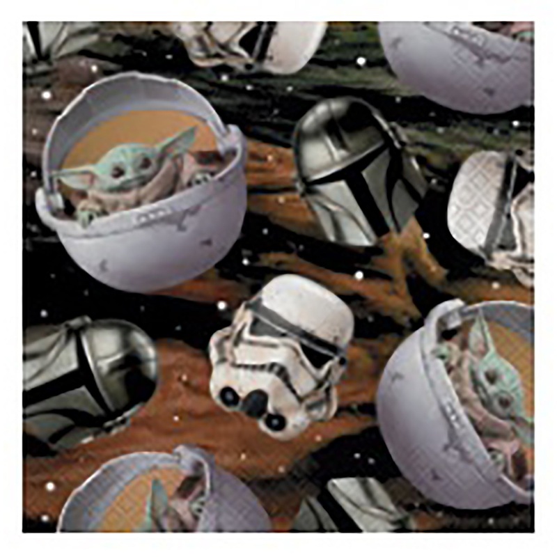 Baby Yoda 16 Luncheon Napkins 12.75×12.75in