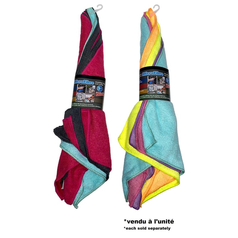 Blink 5 Microfiber Cloths 15x11in approx.