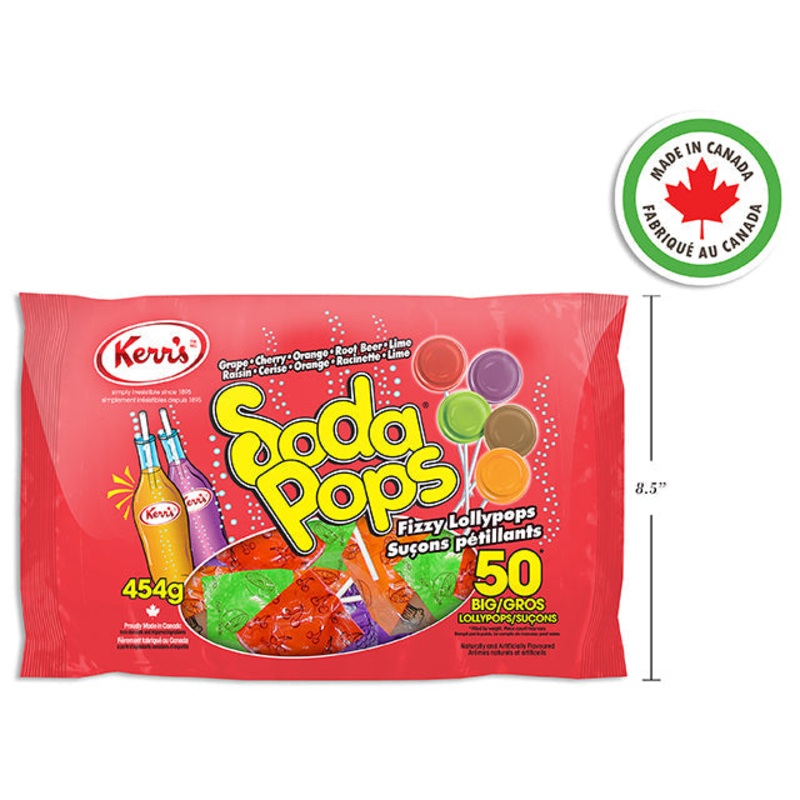 Kerr’s Soda Pops – Mixed Flavor 50pcs  454g