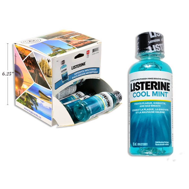 Listerine Cool Mint Mouthwash – Travel Size 95ml