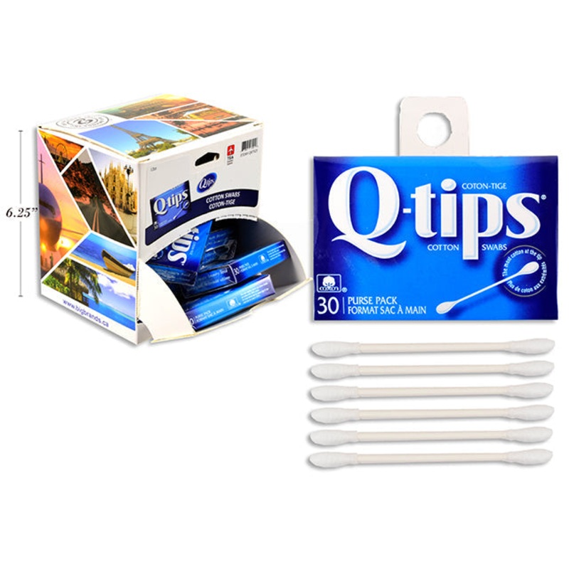 Q-Tips 30 Cotton Swabs – Travel Size