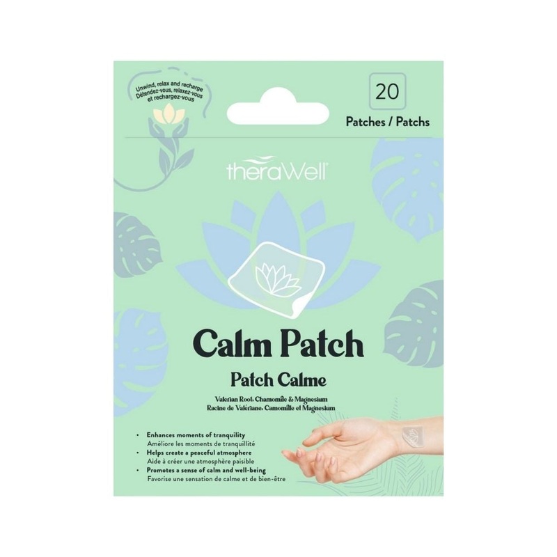 theraWhell 20 Calm Patches – Valerian Root, Chamomile and Magnesium