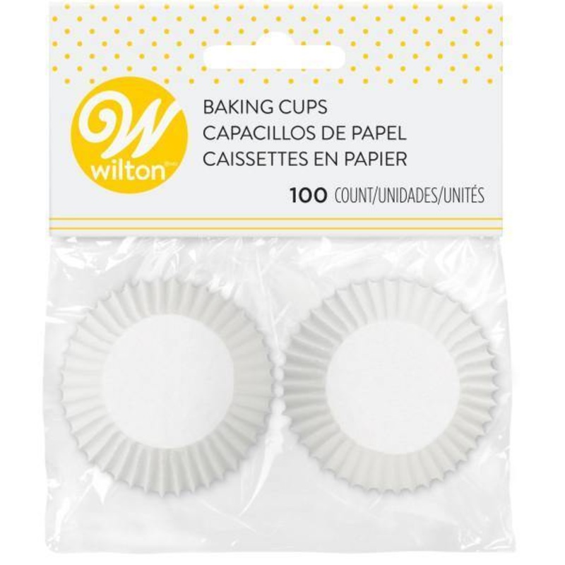 Wilton 100 Mini White Paper Baking Cups 1.5in