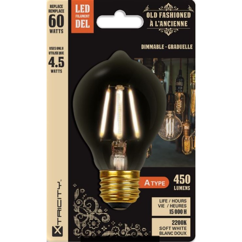 Xtricity A Type Old Fashioned Dimmable 4.5W Light Bulb E26 Base