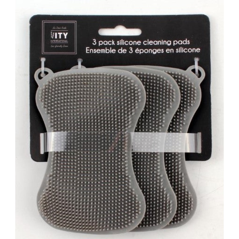 3 Silicone Cleaning Pads 4.75×3.1in