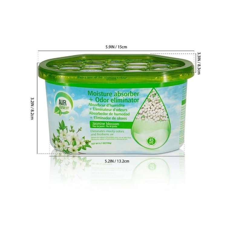 Air Fusion Moisture Absorber + Odor Eliminator – Jasmine Blossom 6.7oz