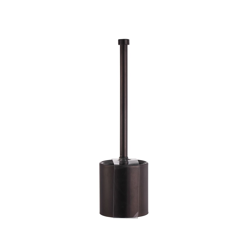 Black Stainless Steel Toilet Brush 14.2H x 3.9in dia.