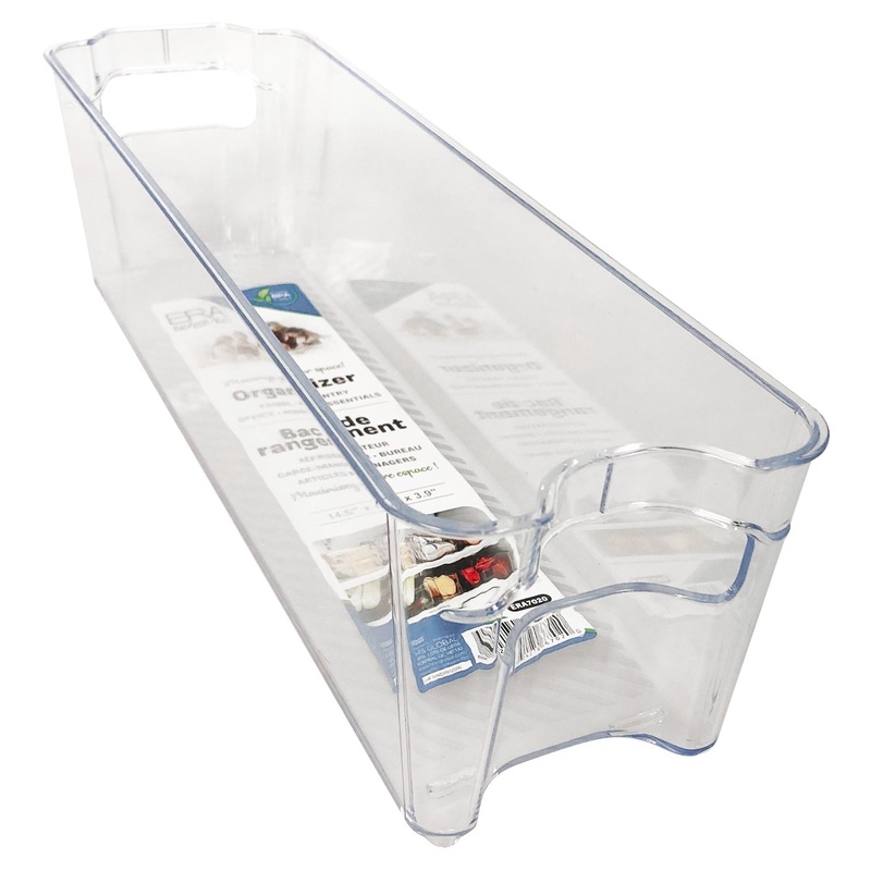 Eraware Clear Plastic Organizer with Handles 14.5×4.2×3.9in