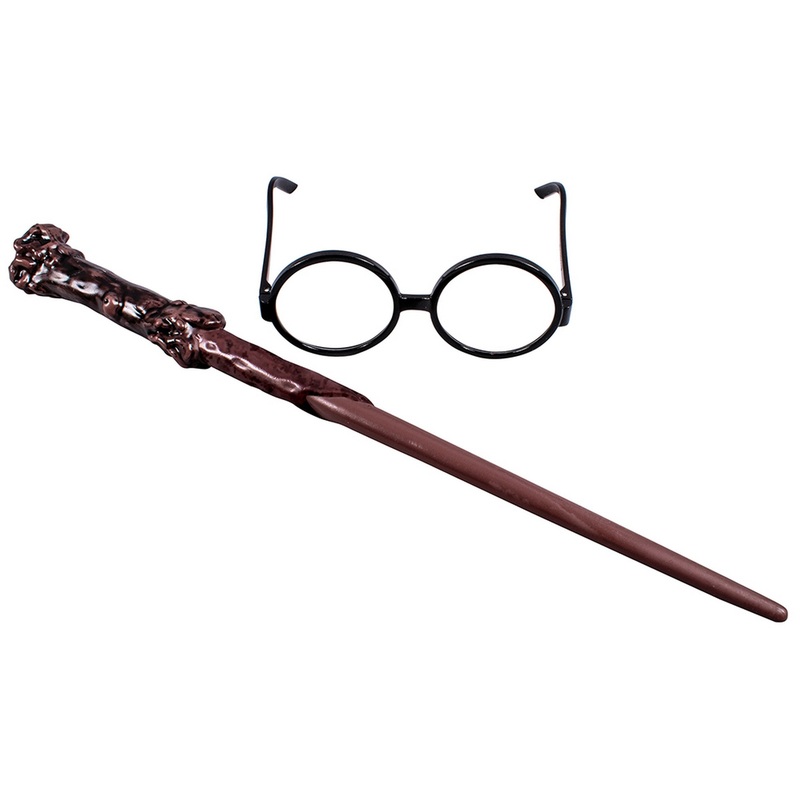 Halloween Harry Potter Wand and Glasses Boys One Size