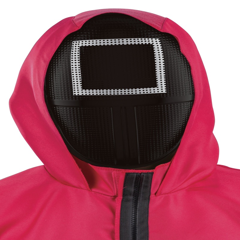 Halloween Squid Game Square Supervisor Mask – One Size Adult