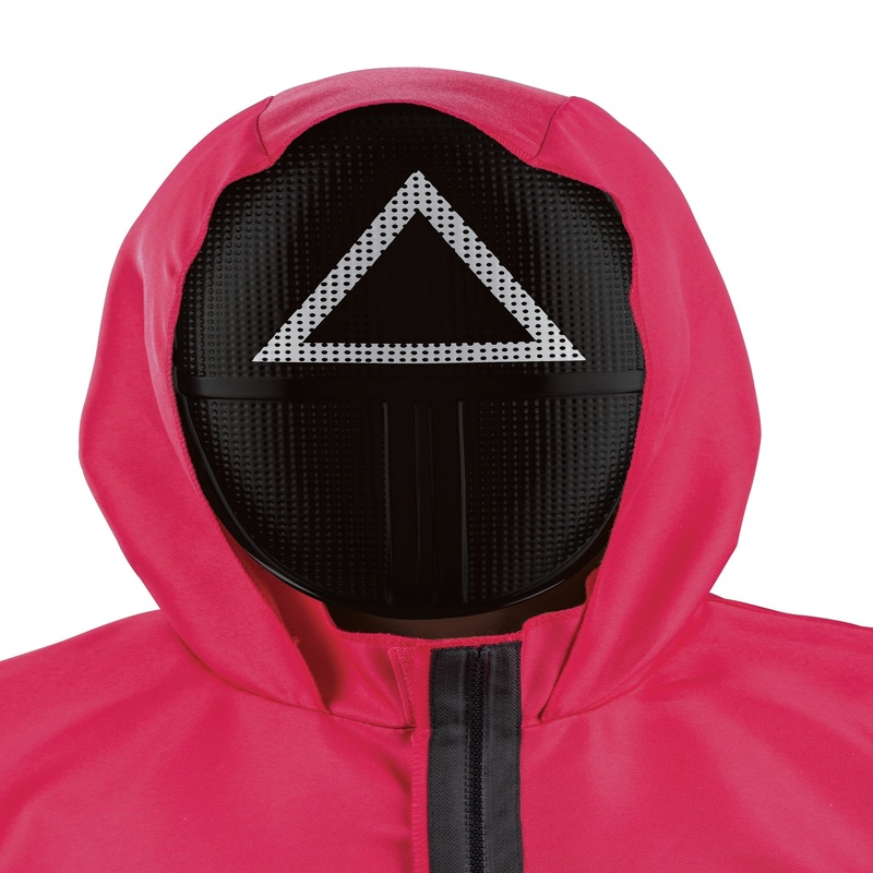 Halloween Squid Game Triangle Supervisor Mask – One Size Adult