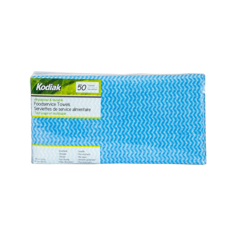 Kodiak  50 Foodservice Blue Towels  23.6×11.75in