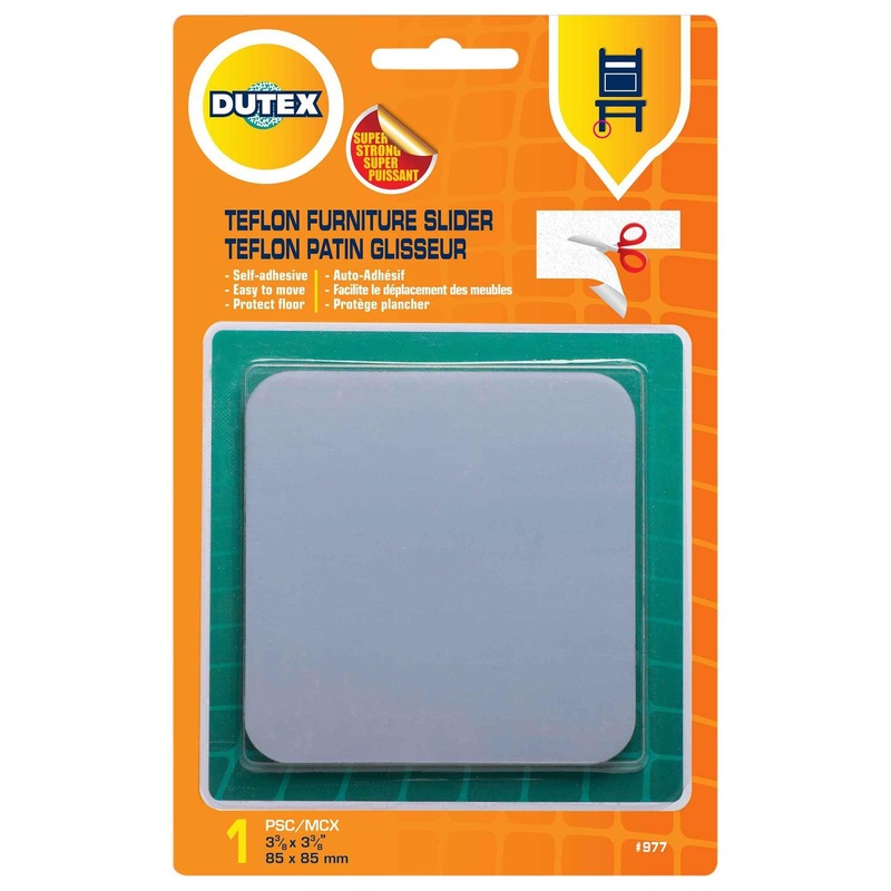 1 Teflon Furniture Slider Self Adhesive 3.37in