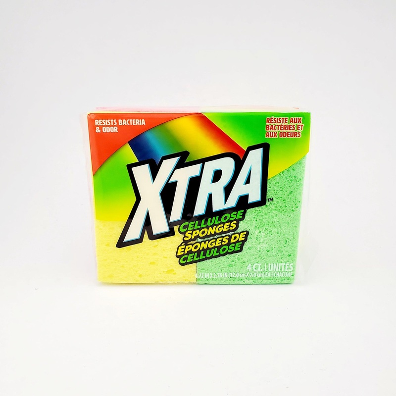 4 Cellulose Sponges  4.7×2.75in
