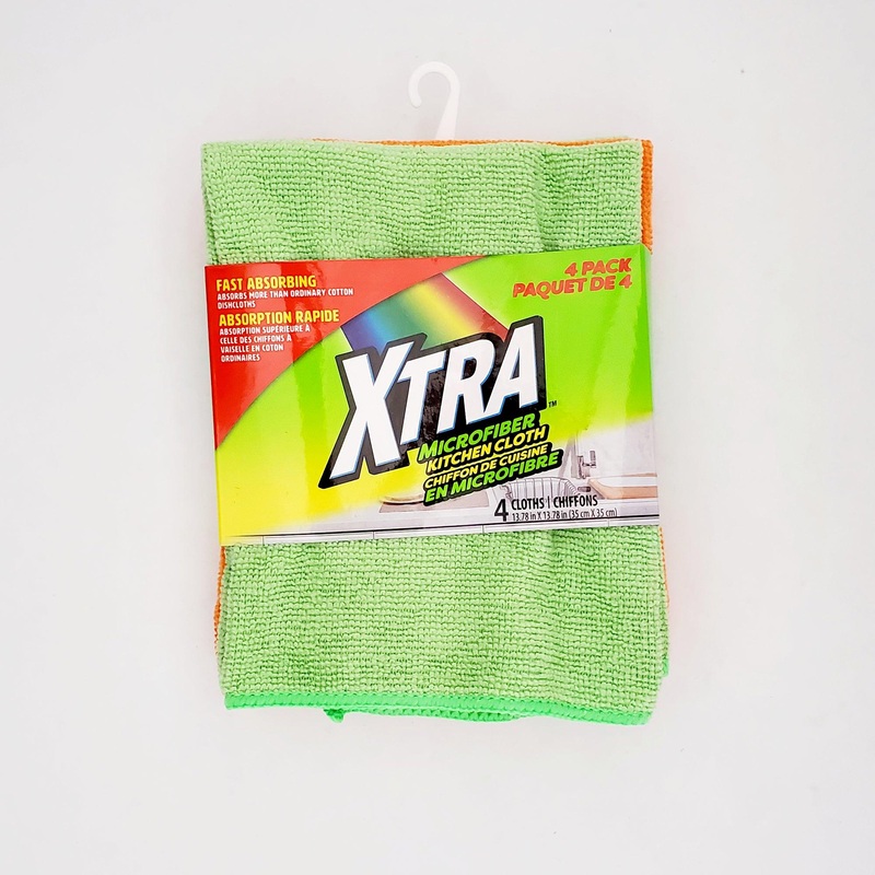 4 Microfiber Kitchen Cloths 13x13in