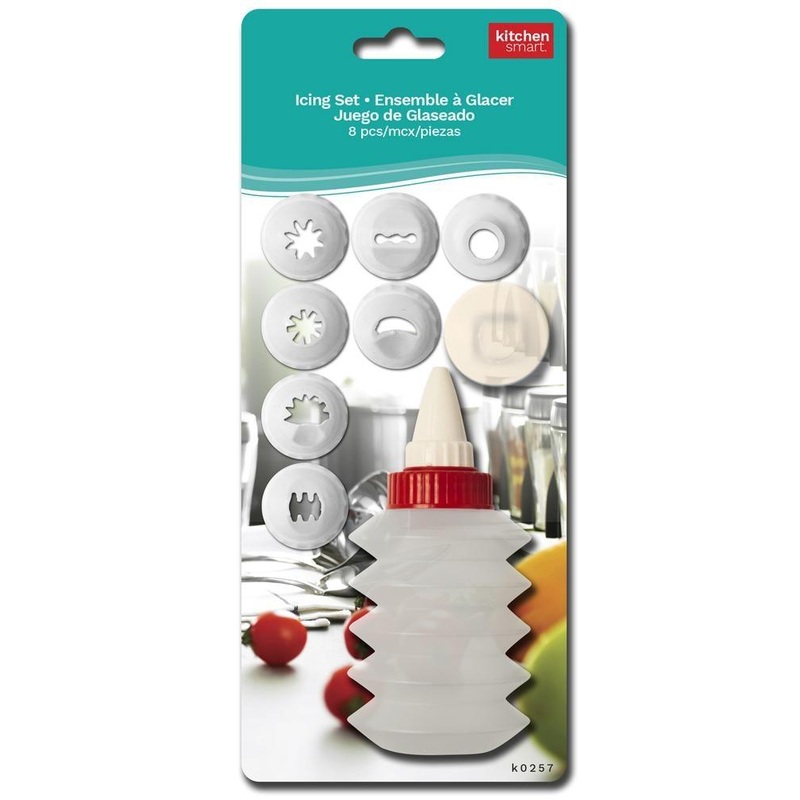8pcs Icing Set with Plastic Nozzles