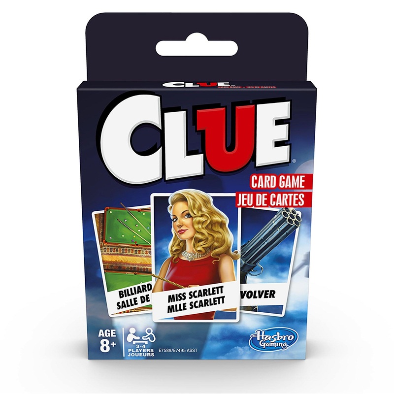 Hasbro Gaming Clue Card Game – Bilingual Age 8+