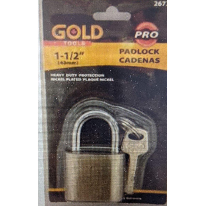 Heavy Duty Padlock 1.5in (40mm) with 2 Keys