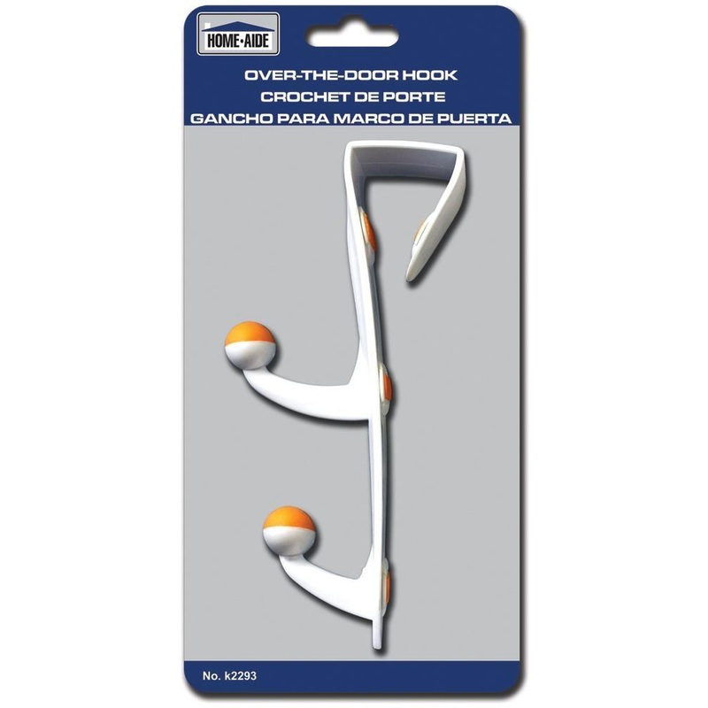 Homeaide Over the Door Double Hook – Plastic  3.5x7in