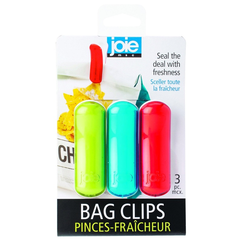 Joie 3 Plastic Bag Clips 3x1in