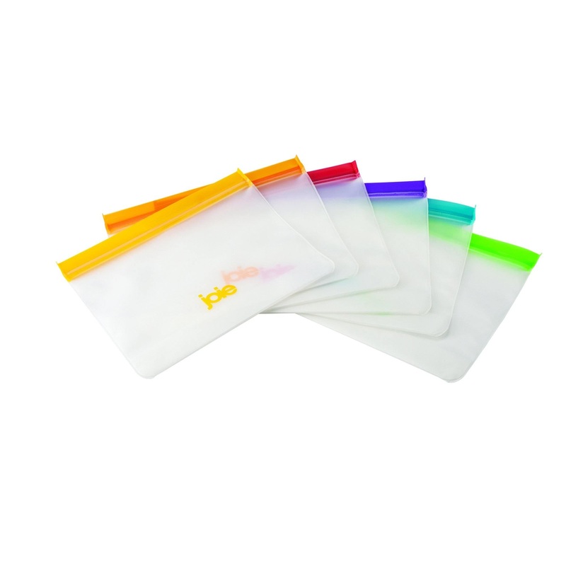 Joie 6 Reusable Peva Bags with Double Zip Closure 46.5oz