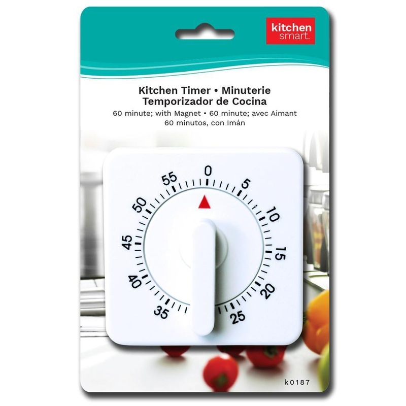 Kitchen Timer with Magnet 60 Minutes 2.5×2.5in