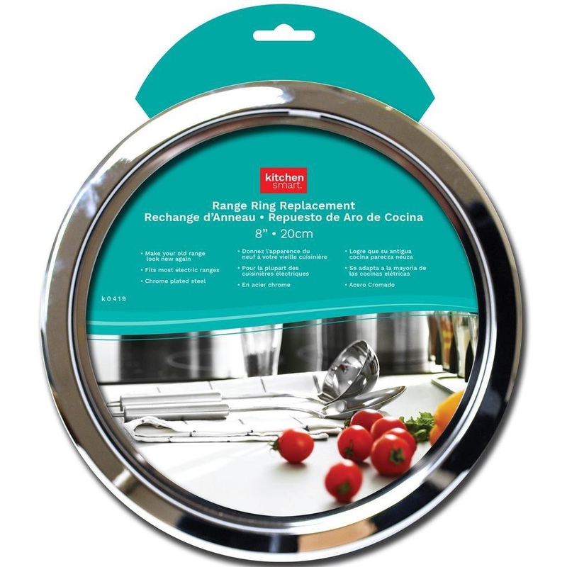 Range Ring Replacement Chrome Plated Steel 8in