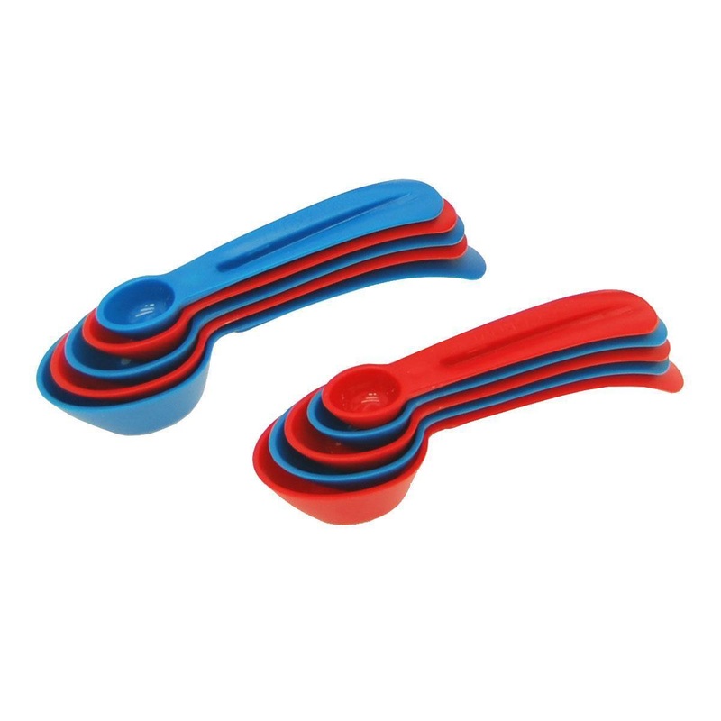 Starfrit Set of 5 Snap-Fit Measuring Spoons 1/4 tsp to 1 Tbsp