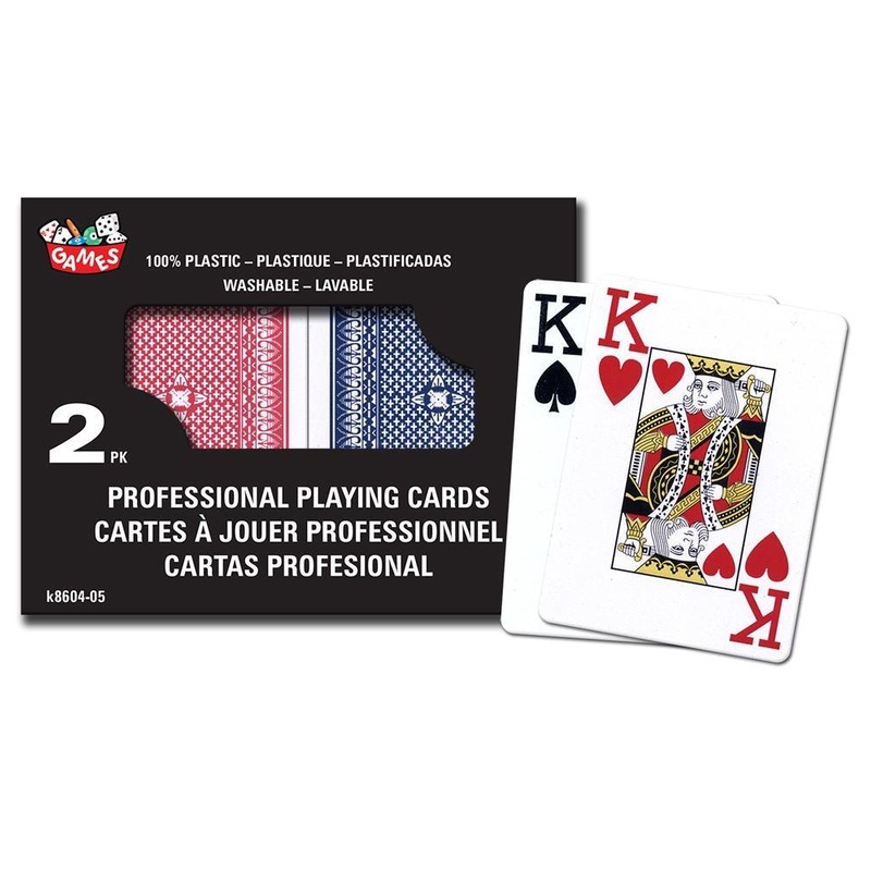 2pqt Playing Cards 100% Plastic with Case 2.25×3.3in