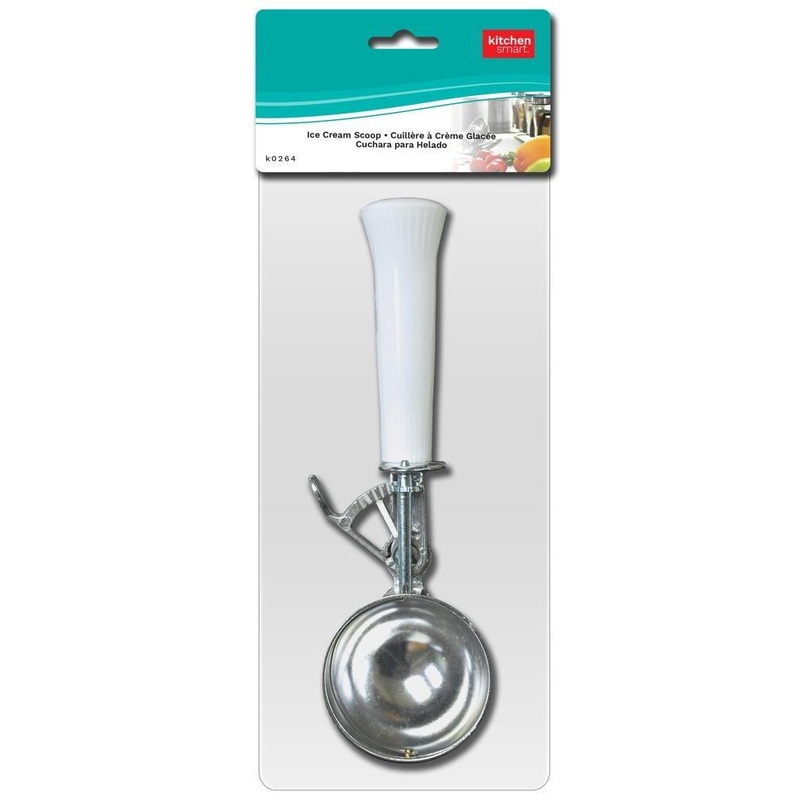 Ice Cream Scoop Stainless Steel with Plastic Handle 8.25in
