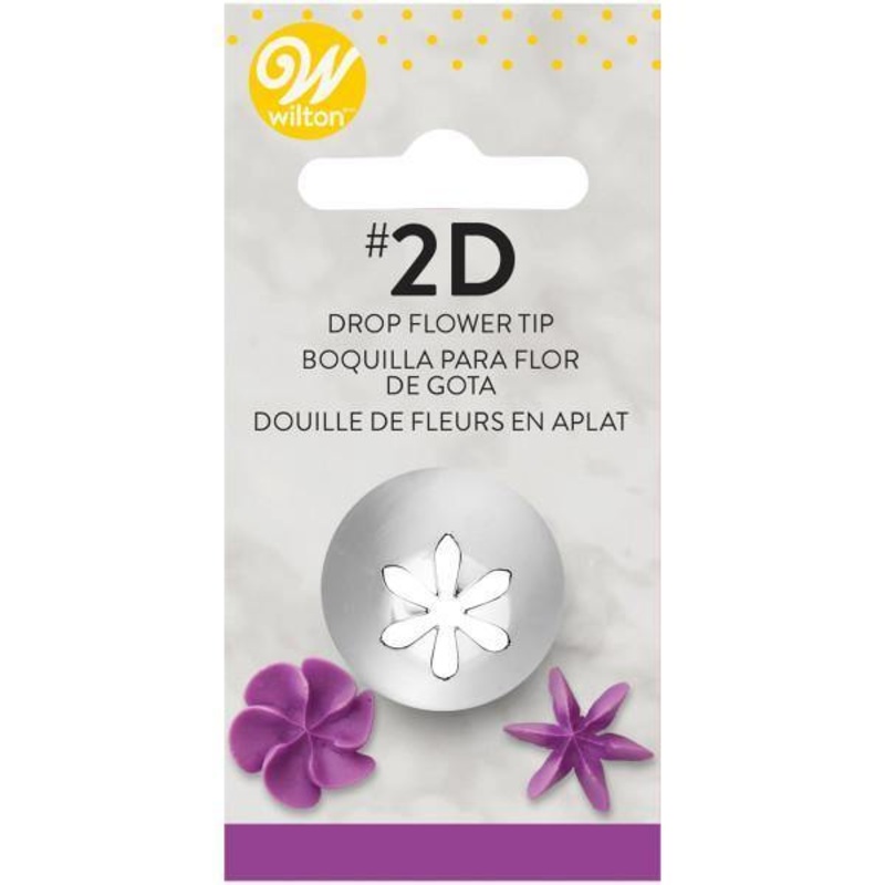 Wilton Decorating Tip #2D Drop Flower Stainless Steel