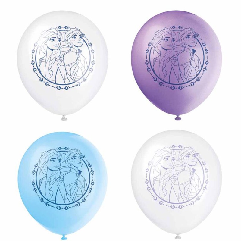 Frozen 2 8 Printed Latex Balloons 12in Assorted Colors