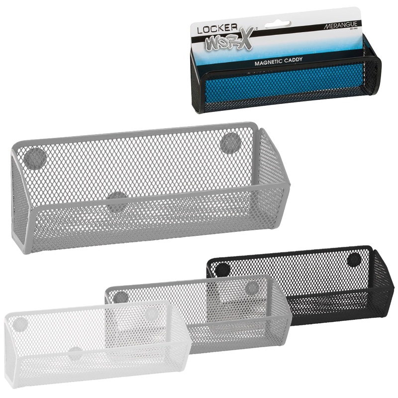 Merangue Magnetic Metal Mesh Caddy 8×2.87x3in
