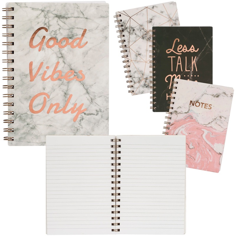 Merangue Spiral Notebook  192 Lined Pages 6x8in