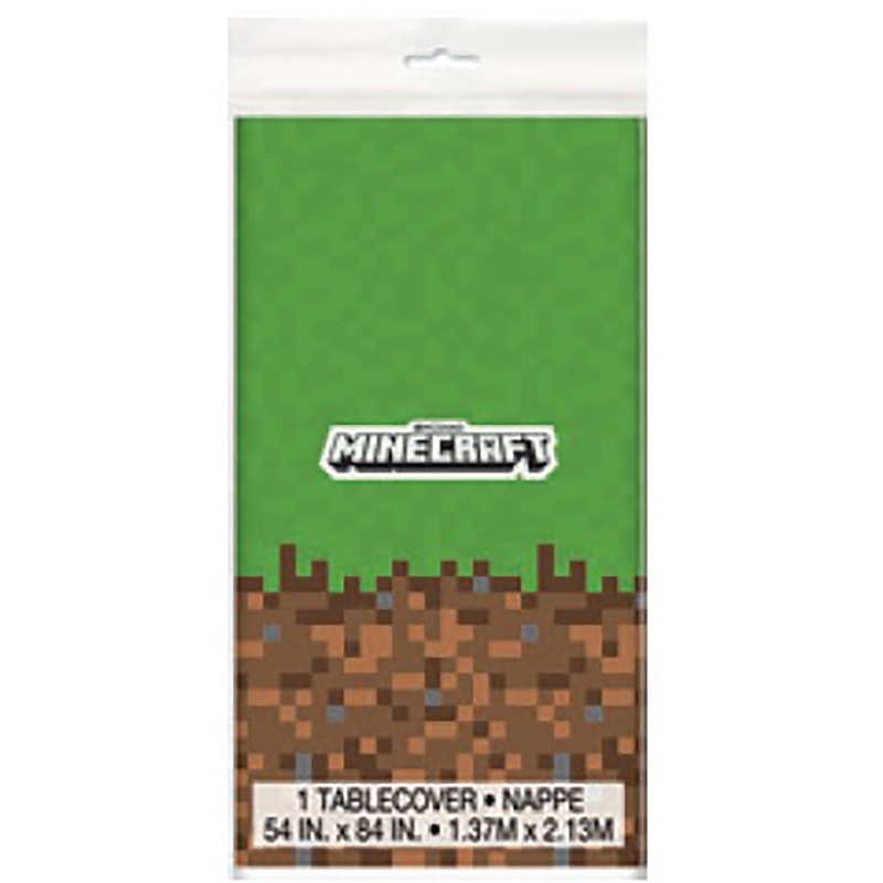 Minecraft Plastic Table Cover 54x84in
