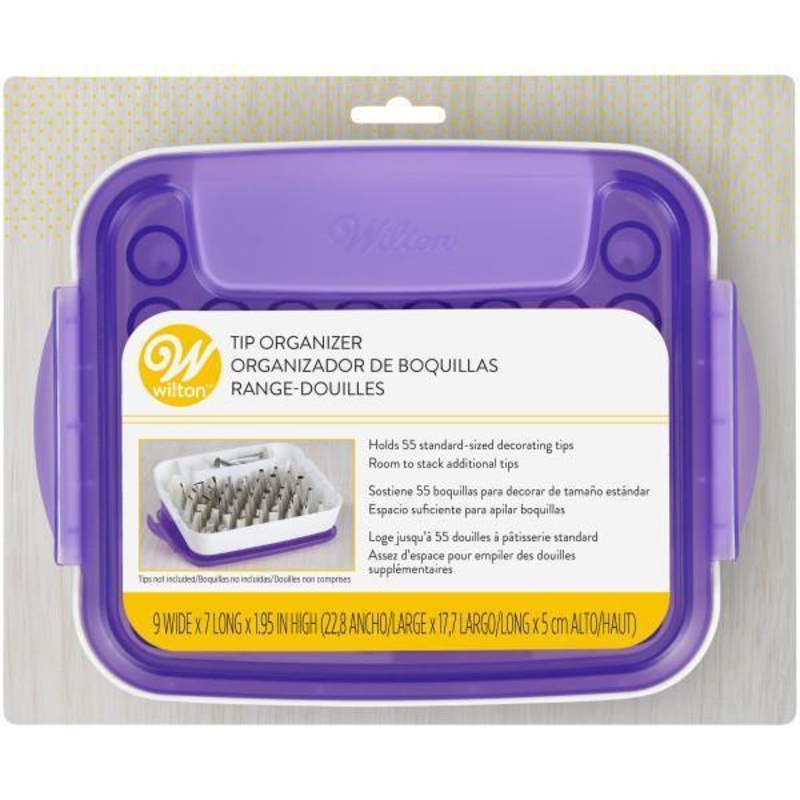 Wilton Tip Organizer Holds 55 Standard Sized Tips 9x7x1.95in
