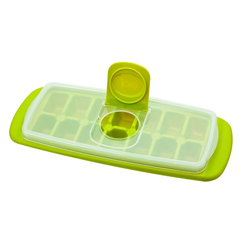 Joie Plastic Ice Cube Tray with Lid  11.5×4.75in