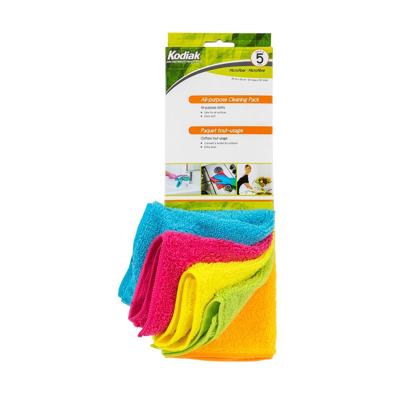 Kodiak 5 Microfiber All-Purpose Cloths 13.7×13.7in