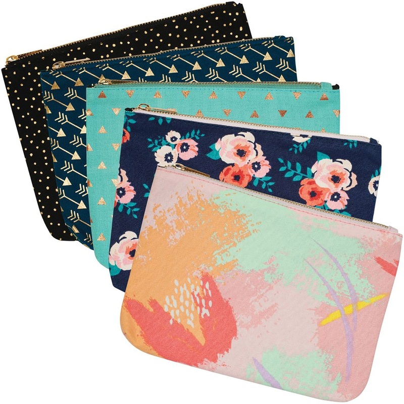Merangue Canvas Pencil Case 8.75×6.25x.05in