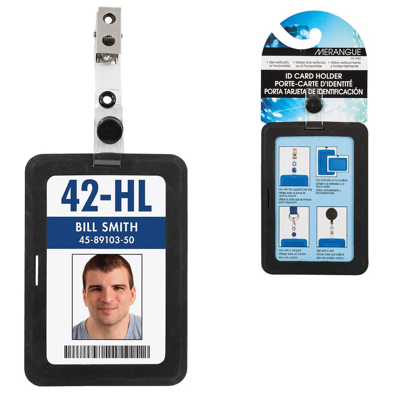Merangue ID Card Holder Fits 3.38×2.13in Insert