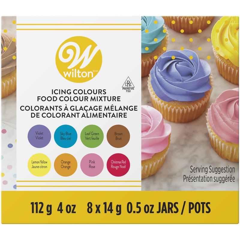 Wilton 8pcs Icing Colors 4oz (112g)
