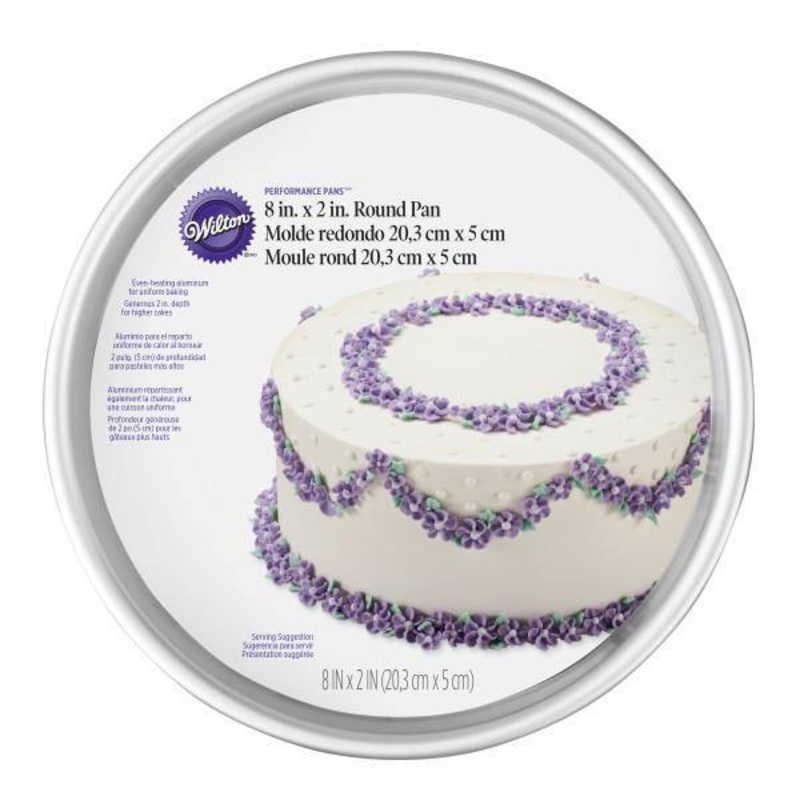 Wilton Round Cake Pan Anodized Aluminium 8 dia. x2in