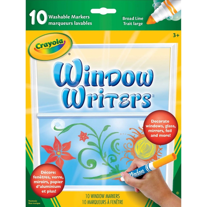 Crayola 10 Window Writers – Broad Line – Washable