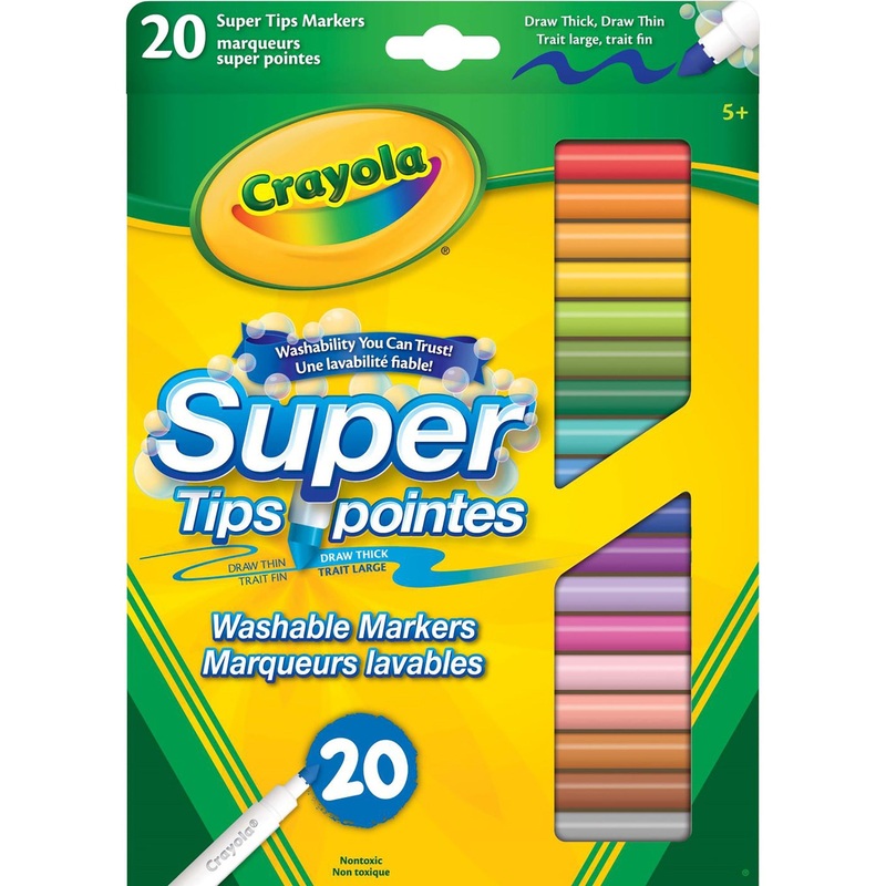 Crayola 20 Markers – Super Tips Washable