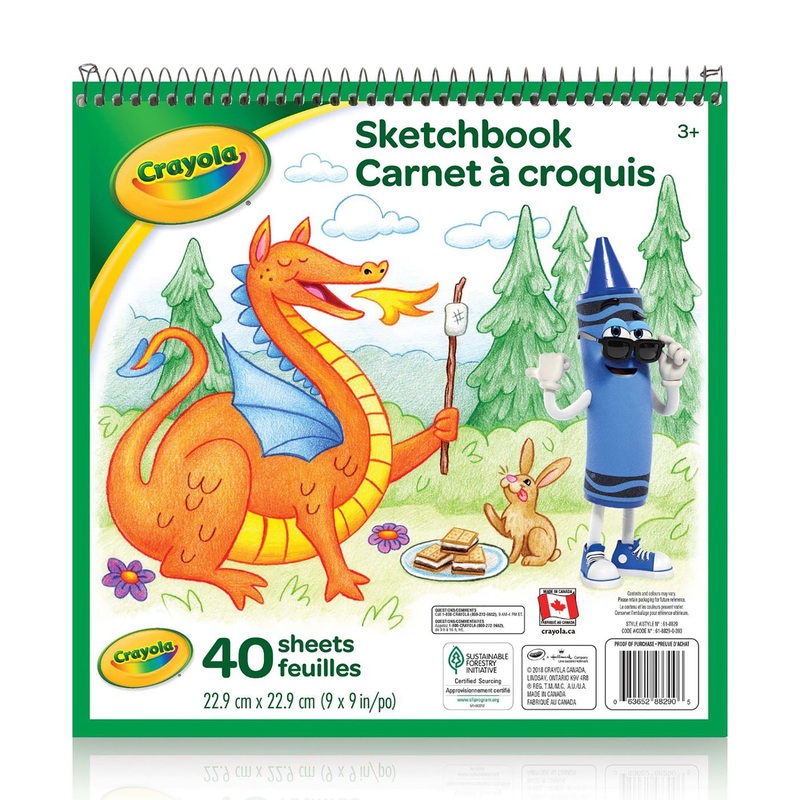 Crayola Sketchbook – 40 Sheets 9x9in
