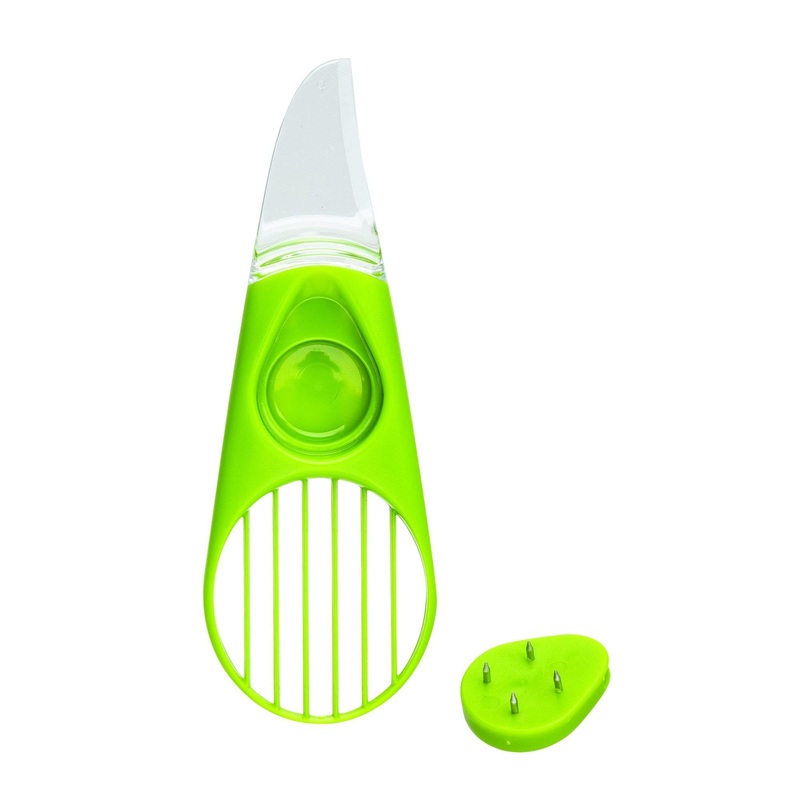 Joie Avocado Slicer 3 in 1  Slice, Pit and Scoop – Plastic Blade 7×2.5in