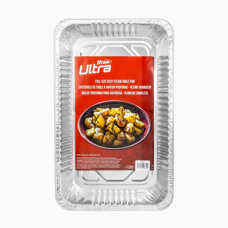 Titan Aluminium Full Size Steam Roaster Pan 19.4×11.5×2.9in