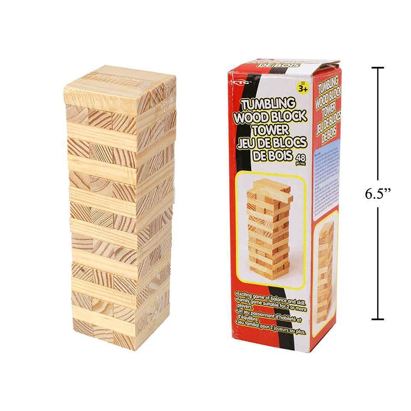 48pcs Tumbling Block Tower Age 3+
