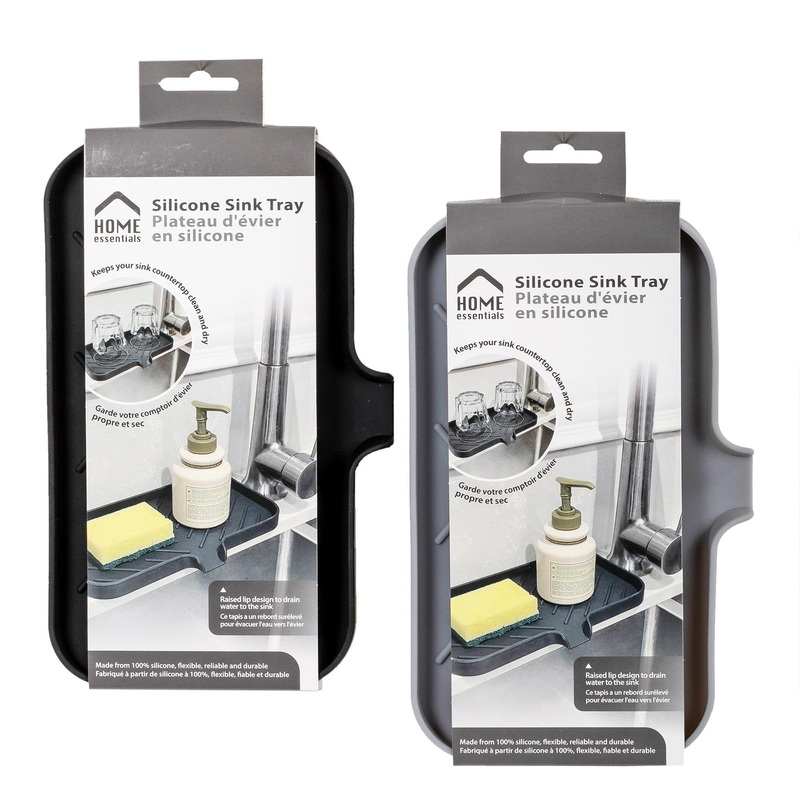 Home Essentials Sink Tray Silicone 9.6×5.1×0.5in