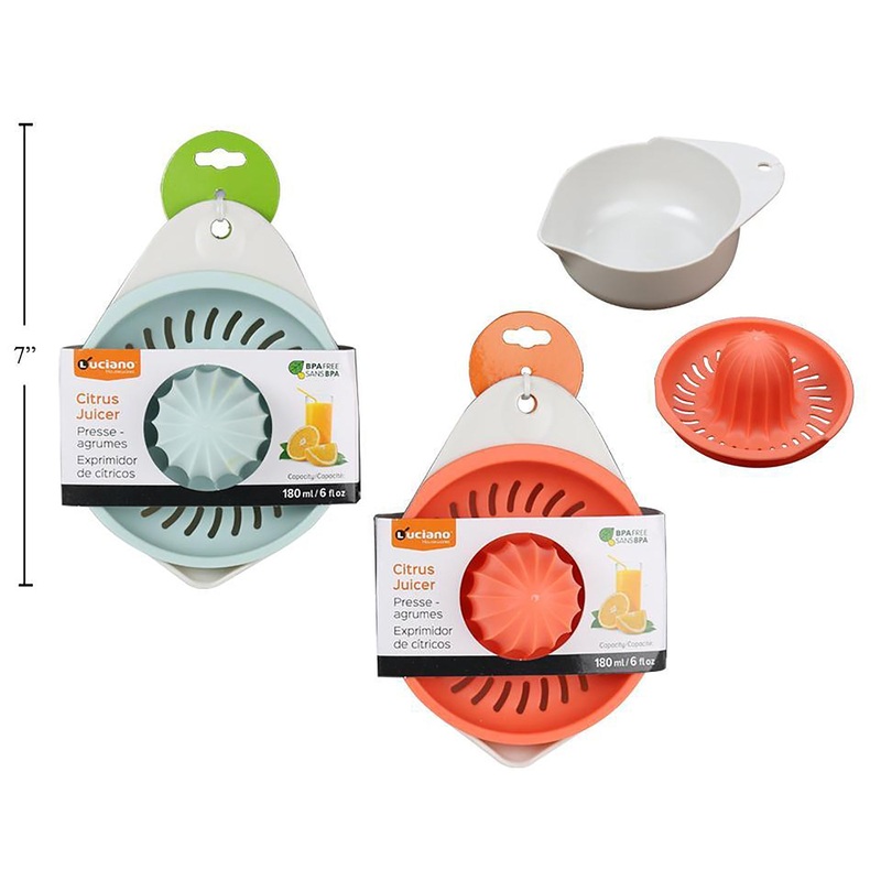 Luciano Citrus Juicer Plastic 6oz  5.8x4x3.5in